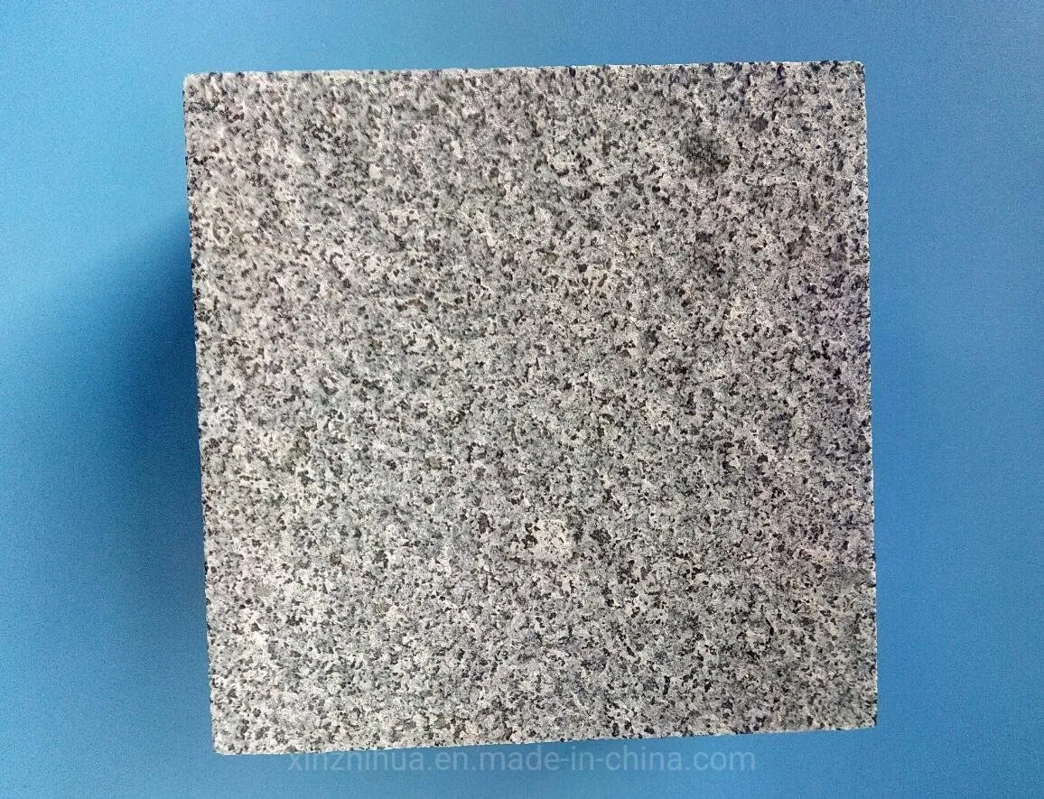 Acid Resistant Black Paving Stone Bricks Dark Grey Flamed China Granite Pavers