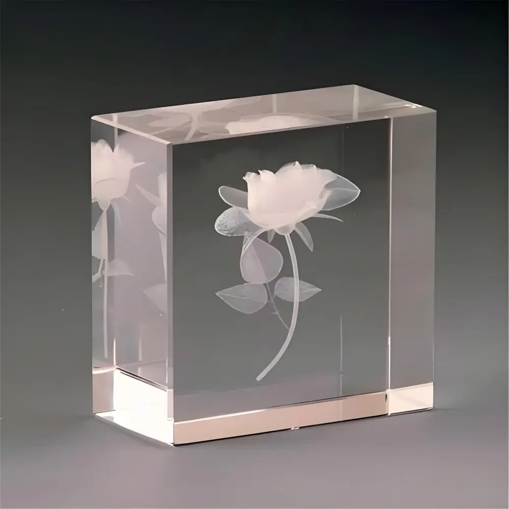 Laser Engraved Glass Detail
