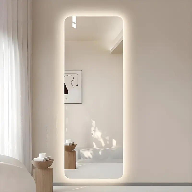 Full length mirror feature