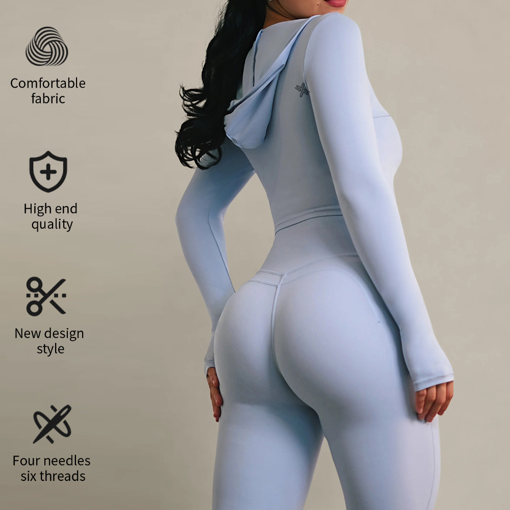Custom Activewear Manufacturers Two Piece Yoga Matching Set Women Tummy Control Workout Gym Clothing Suit