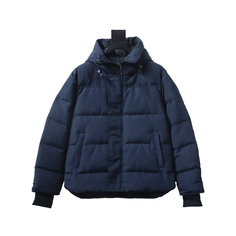 Factory Warm Quilted Down Jacket Adjustable Drawstring Hood Zipper Closure Windproof Winter Outerwear
