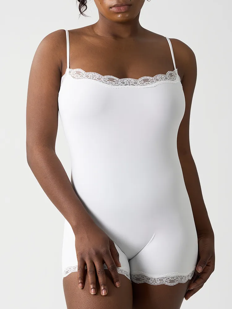 Lace Bodysuit Shapewear Shoulder Strap View