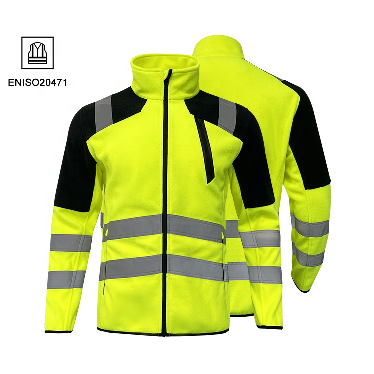 Hivis Fleece Jacket Detail 1