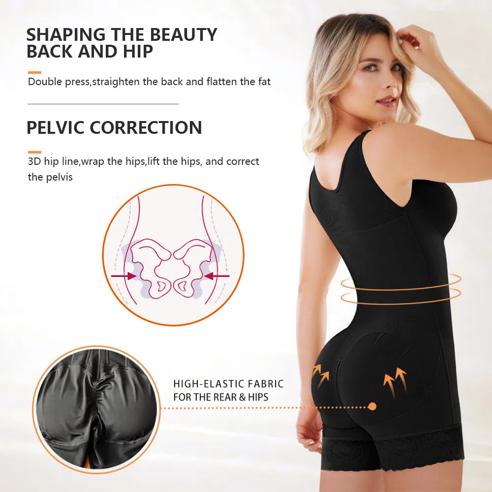 Intiflower Fajas High Compression Women Full Body Tummy Control Butt Lifter Shapewear