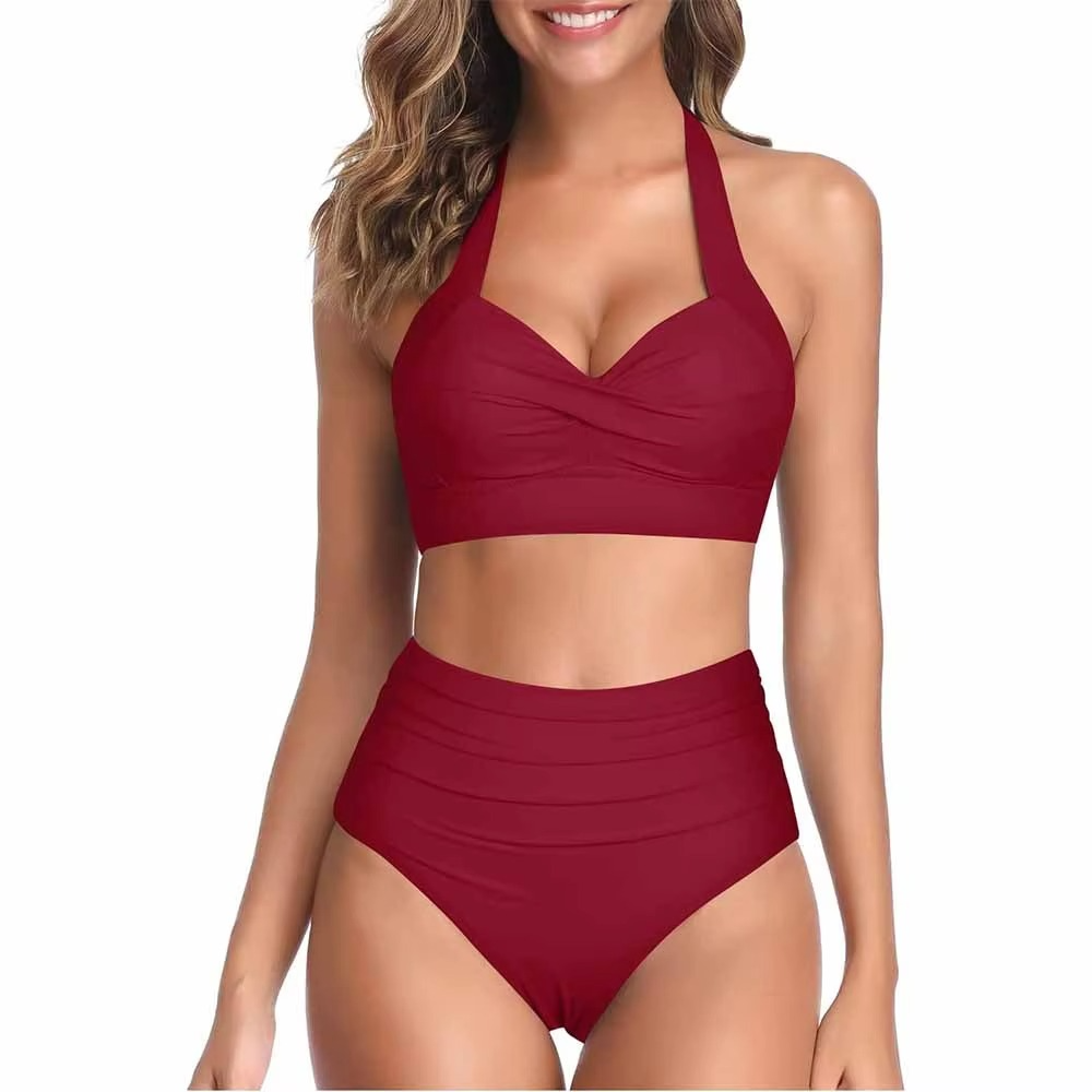 Latest Style Women 2025 Bikini Sets Customized Colors 100% Polyester Regular Fit Quick Dry Eco-Friendly Beach Swimwear