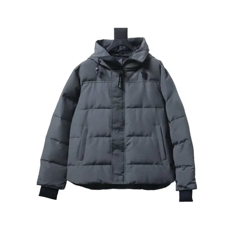 Factory Warm Quilted Down Jacket Adjustable Drawstring Hood Zipper Closure Windproof Winter Outerwear