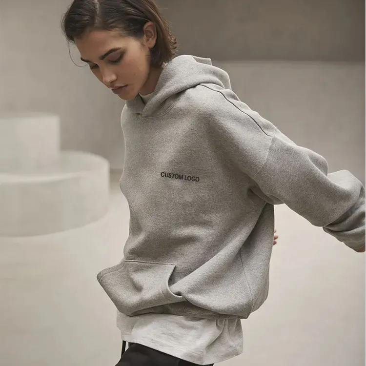 Heavyweight Cotton Pullover Sweatshirt Detail 4