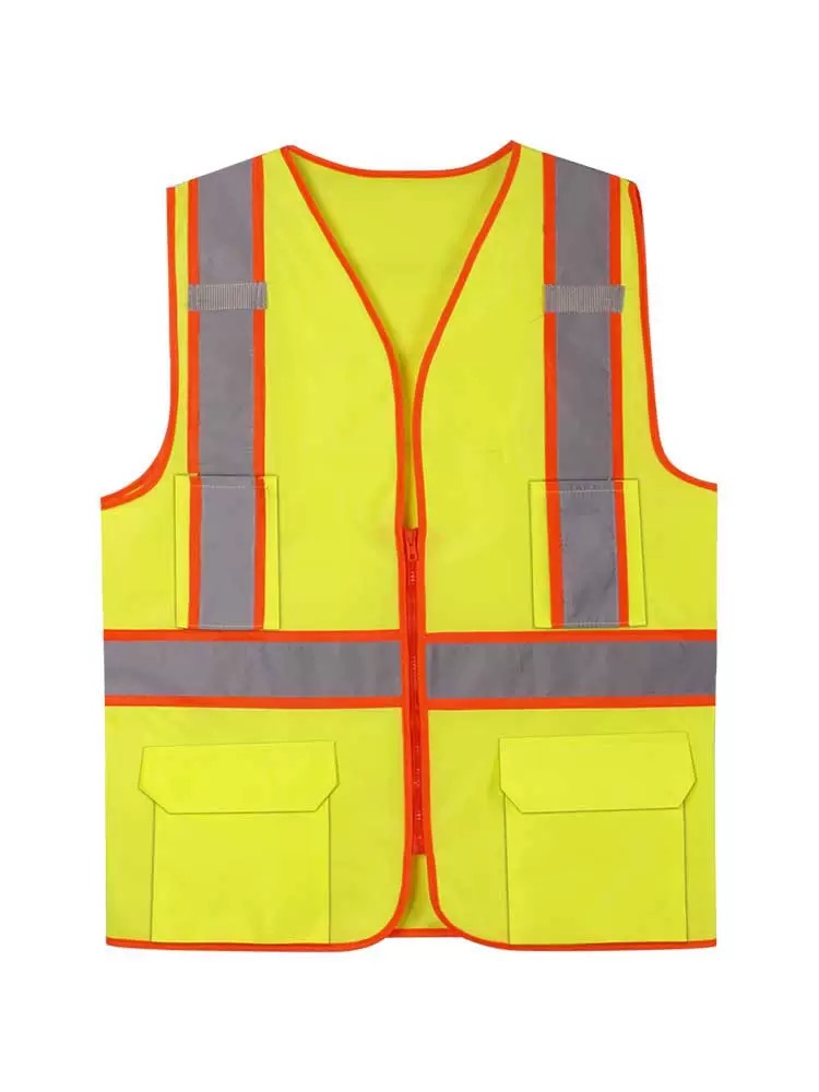 OEM High Visibility Reflective Safety Vest For Construction Road Riding Work &amp; Security Safety Jacket