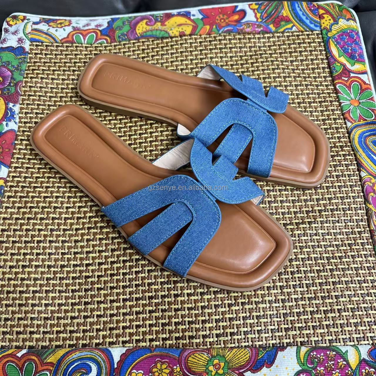 Women's Square Toe Flat Mules Style 3