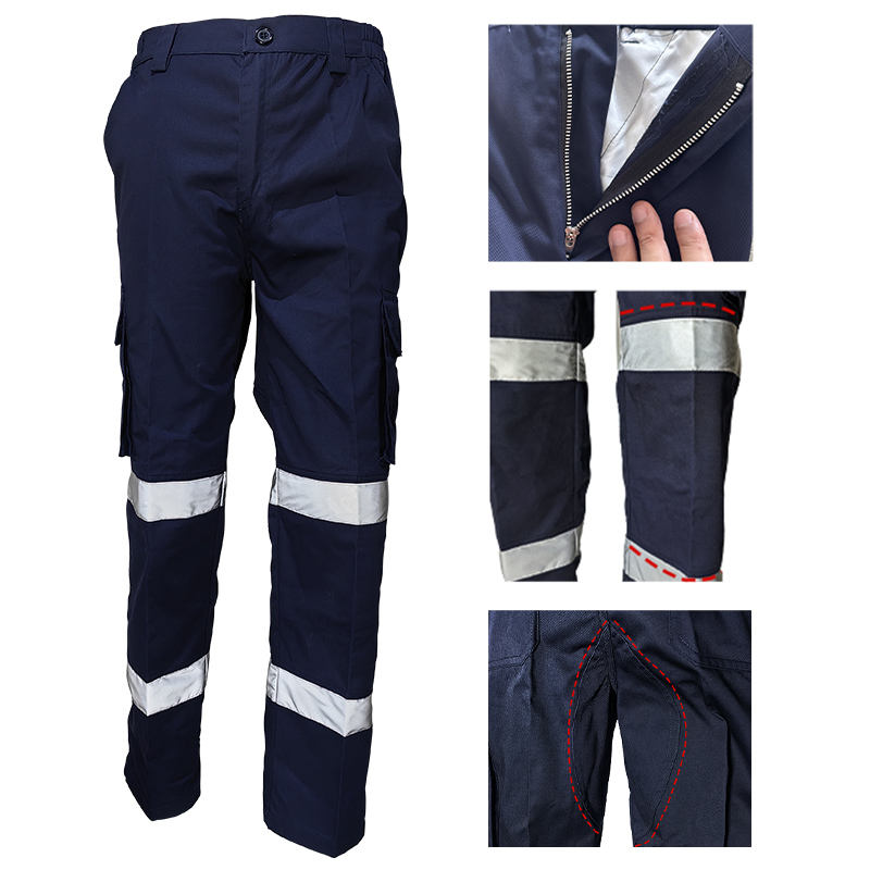Wholesale Hi Vis Industrial Reflective Safety Working Uniform Clothes Workwear Jacket with Pants for Men