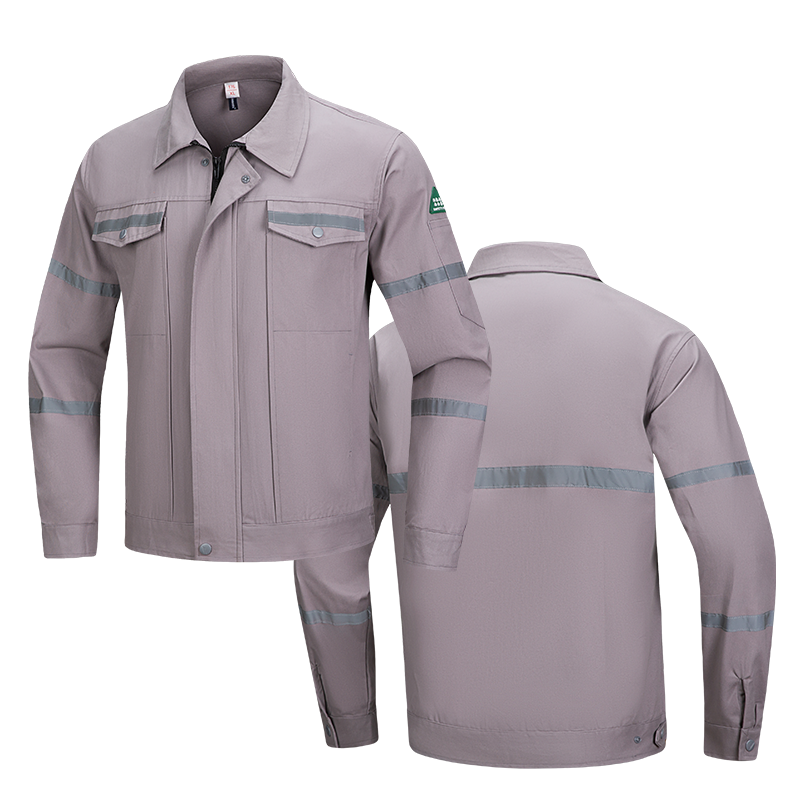 Professional Cotton High Visibility Construction Work Uniforms Coveralls Maintenance Clothes Custom Logo Size Set Work Wear