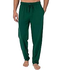Men's Classic Lounge Jersey Solid Pajama Pants-Summer Casual Soft Cotton Blend Quick Dry Elastic Waistband Drawstring Relaxed