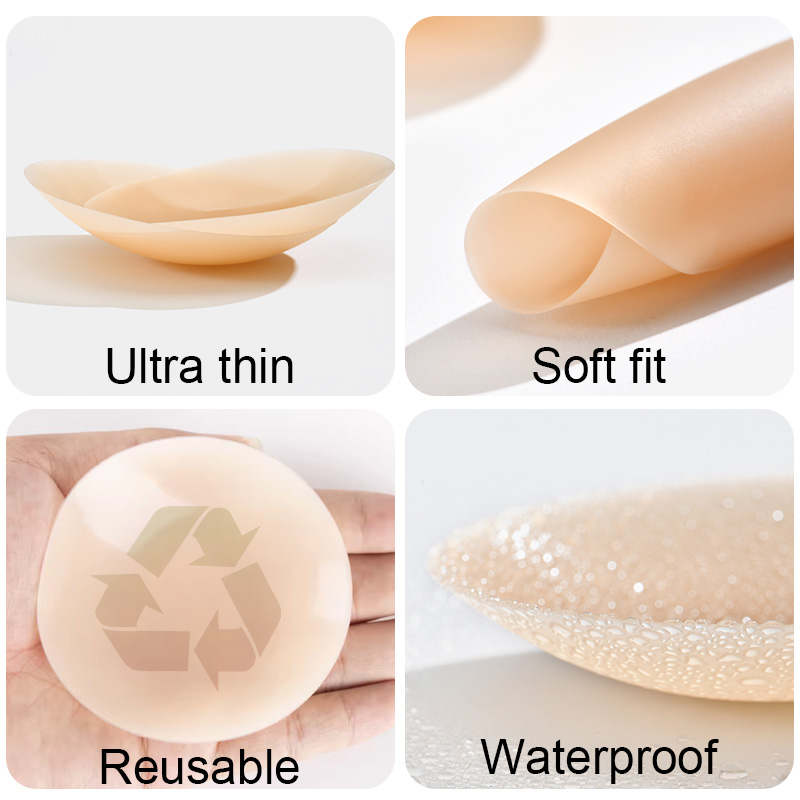Factory Wholesale Customizable Reusable Silicone Nipple Covers Waterproof Matte Finish Breast Petals Sexy Style Intimates