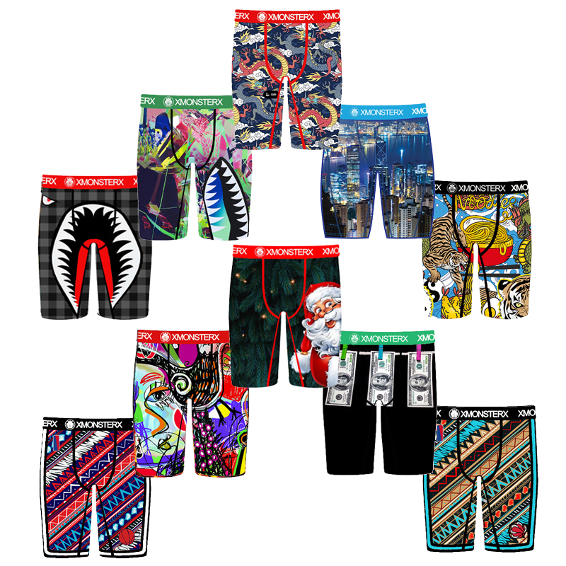 Wholesale New Style Breathable Workout Men Underwear Customized Design ETHICA Mens Boxer Fashion Striped Boxer Briefs