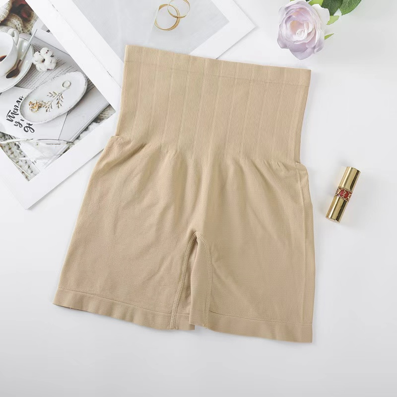 4812# High-Waist Sports Flat-Leg Pants Ladies' Underwear Seamless Panties Brief Thin Shapewear