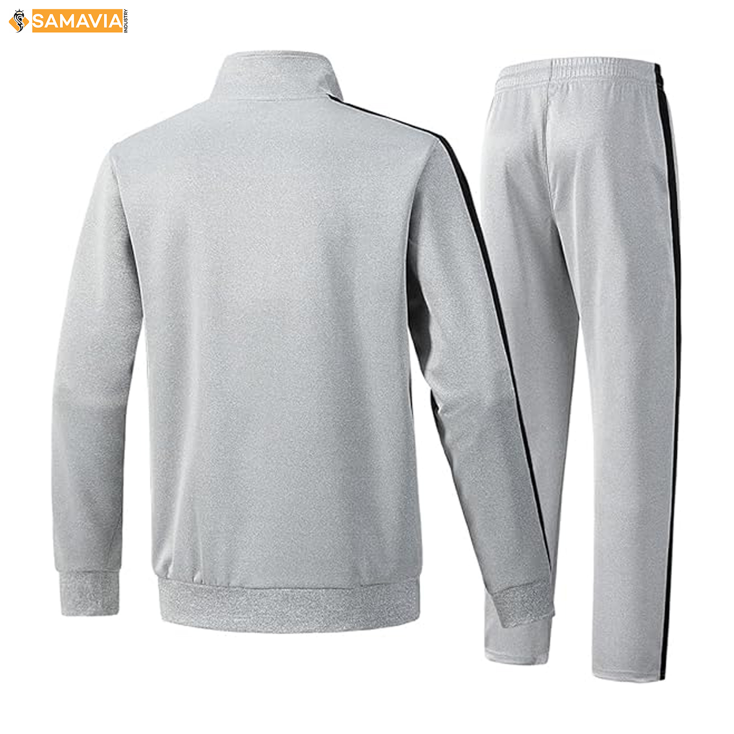 Breathable Solid Fleece Full Sleeve Summer Tracksuit Set Men Women 100% Polyester Regular Fit Samavia Industry 220g 2 1 Design