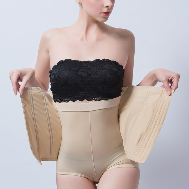 Shapewear with Abdominal Wrap Women High Compression Garments Abdominal Pregnancy Breathable Corset Tops Fajas Waist Trainer Belt Postpartum Recovery Girdles