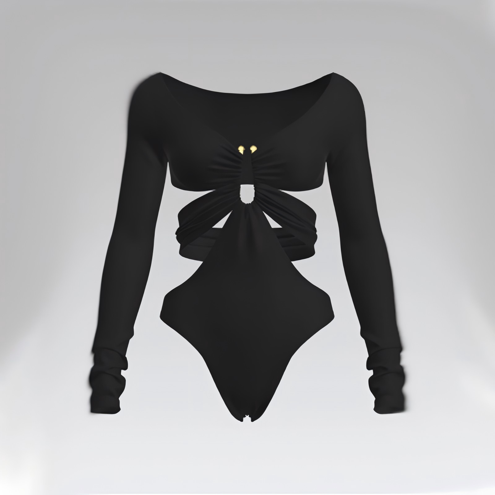 Premium Custom Curvy-Friendly One-Piece Swimsuit with Strategic Cutouts &amp; Ruched Detailing for Beach Resort &amp; Boutique Retailers