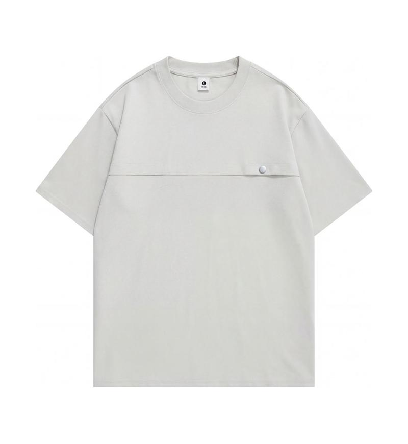 High-Quality 240g Cool Touch Button T-Shirt for Men