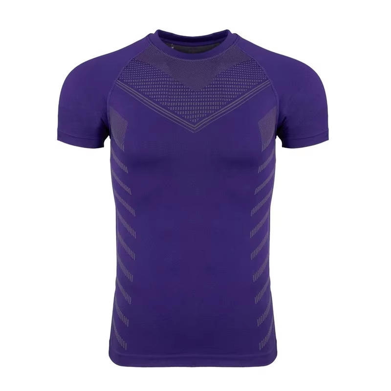 2025 Hot Sale Summer Men's Breathable Rash Guard Casual Fitness Clothes High Elastic Short Sleeve Sportswear Compression Shirts