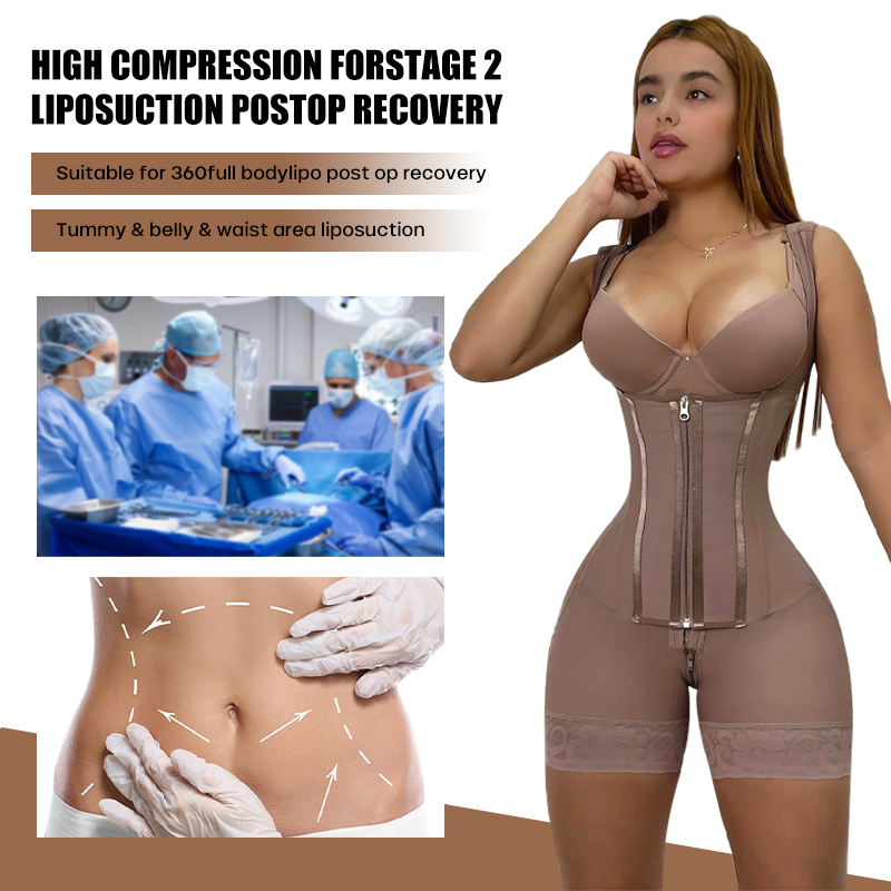 High Compression Tummy Control Stage 1 Colombian Garments Wholesale Post Op Surgery Fajas Colombianas Shapewear For Women