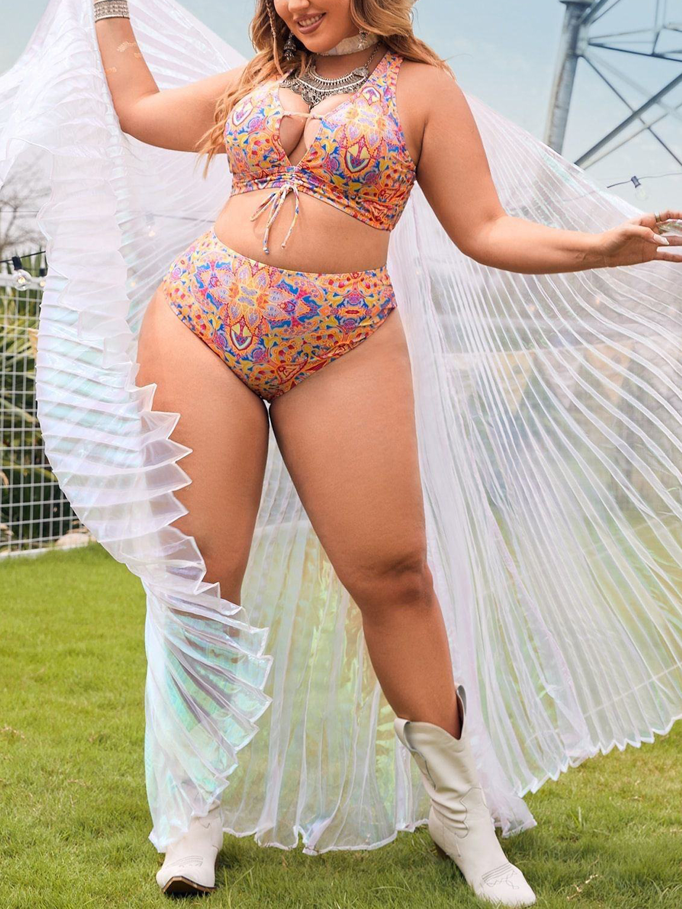 Custom logo Women Swimsuits Summer Beachwear Plus Size Two Piece Sustainable Swimwear 2025