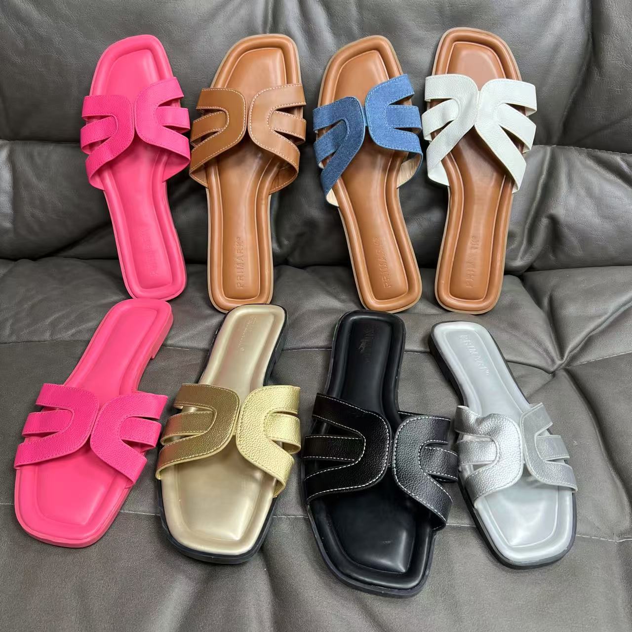 Women's Spring Summer Autumn Square Toe Flat Mules for Fashion Multi-Color Casual Cheap 2025
