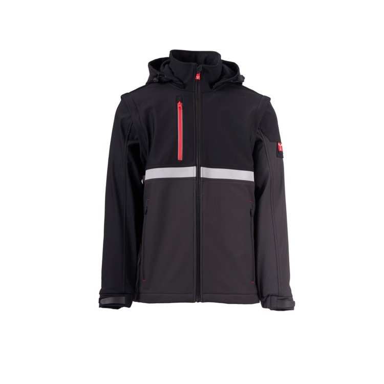 Hot Selling Detachable Sleeve Soft Shell Jacket Casual Workwear Long Sleeved Jacket Vest 2-In-1