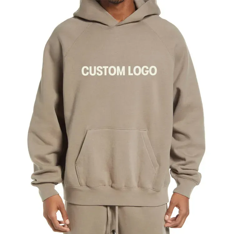Heavyweight Cotton Pullover Sweatshirt Detail 1