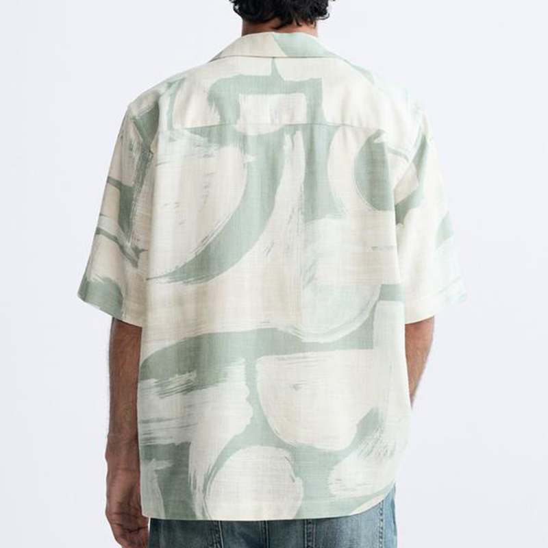Custom Design Beach Wear for Men High Quality Short Sleeve Vacation Shirt Men's Shirt Printed Resort Hawaiian Shirt for Men