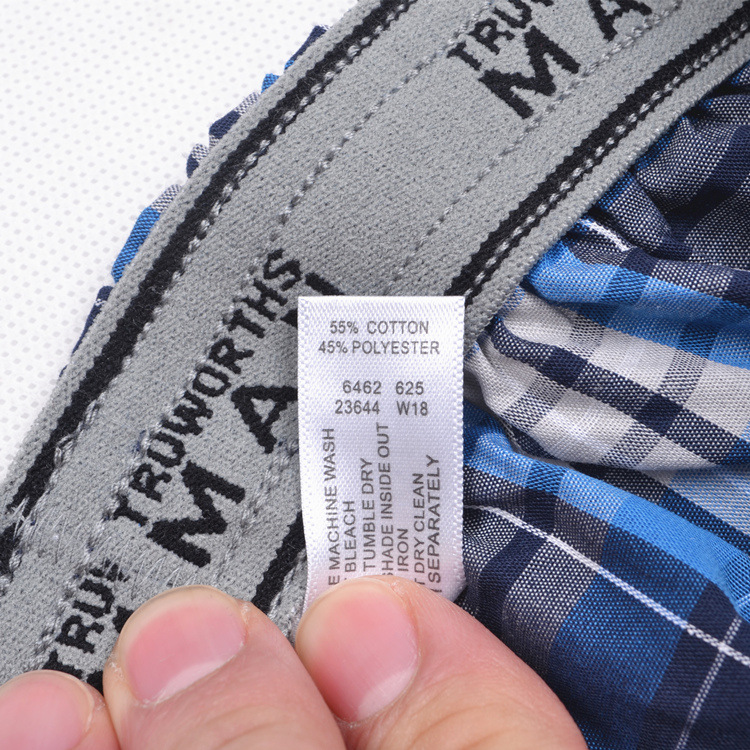 Wholesale Arrow Pants Underwear Europe Large Size Cotton Striped Breathable Men's Boxer Shorts