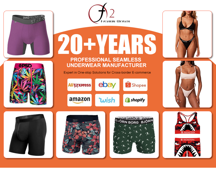 Wholesale Workout Men Underwear Customized Boxer Briefs