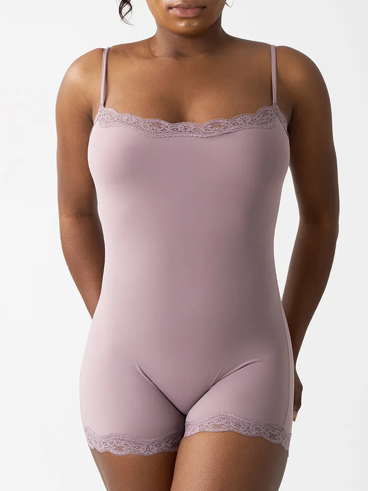 Lace Bodysuit Shapewear Back Detail View