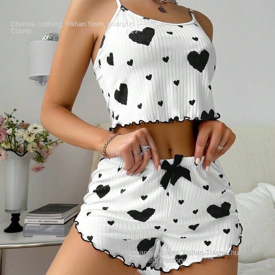 Better Quality Women Sexy 2pcs Sheer Temptation Lace Satin Shorts Erotic Soft Mature Pajamas