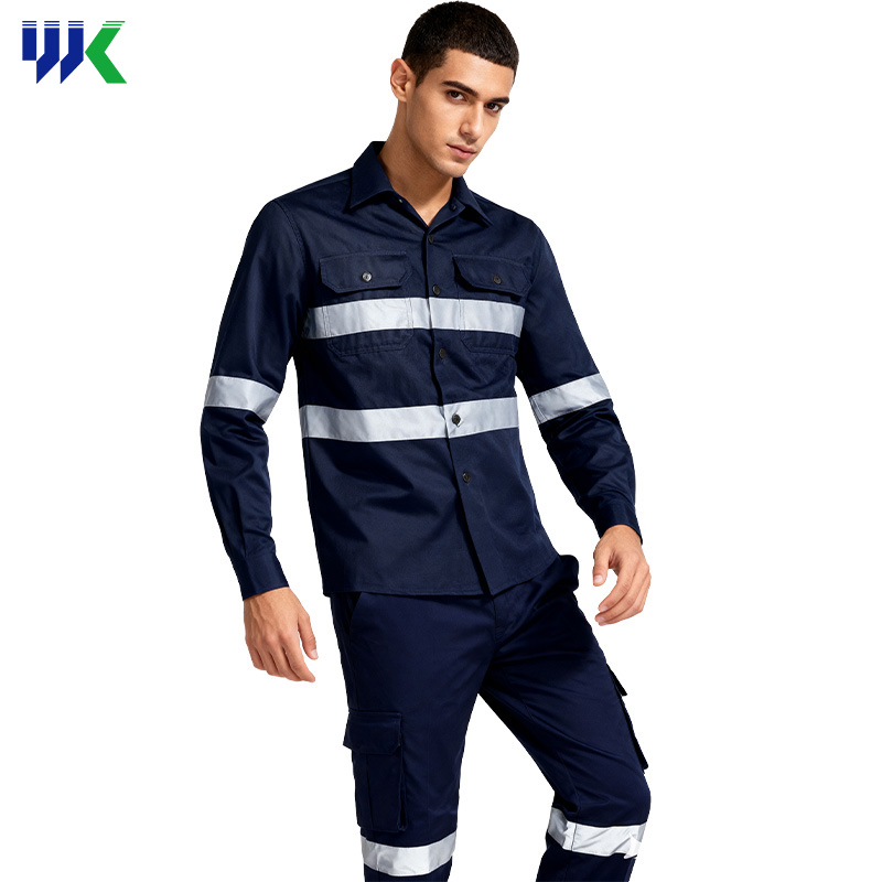 Wholesale Hi Vis Industrial Reflective Safety Working Uniform Clothes Workwear Jacket with Pants for Men