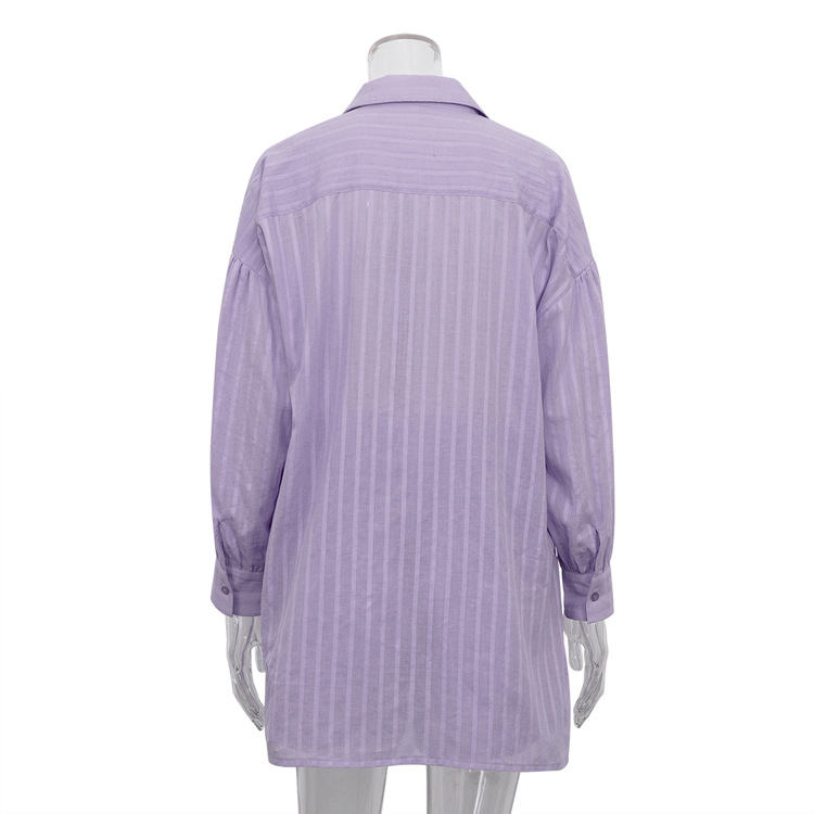 High Quality Women's Casual Outfits Fashion Loose Oversize 2 Piece Short Set Cotton Stripe Pajamas Elastic Waist For Lounge Use