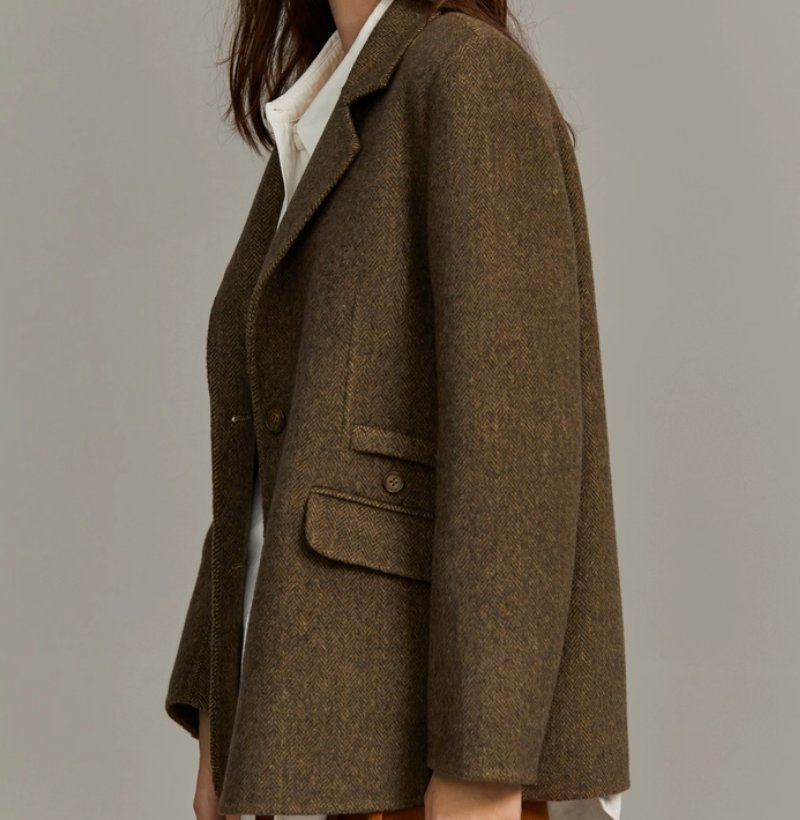 Women's French-Style Premium Wool-Blend Coat - Winter New Arrival Double-Faced Woolen Outerwear