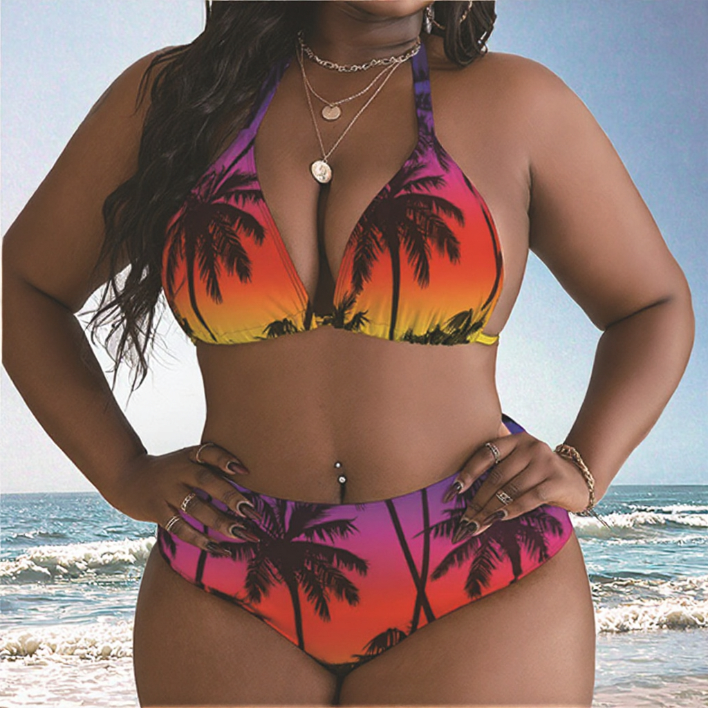 Summer Popular Beachwear Fashion Plus Size OEM Letter Floral Stripe Cool Ruffle Custom Extreme Vacation Sexy Swim Brief