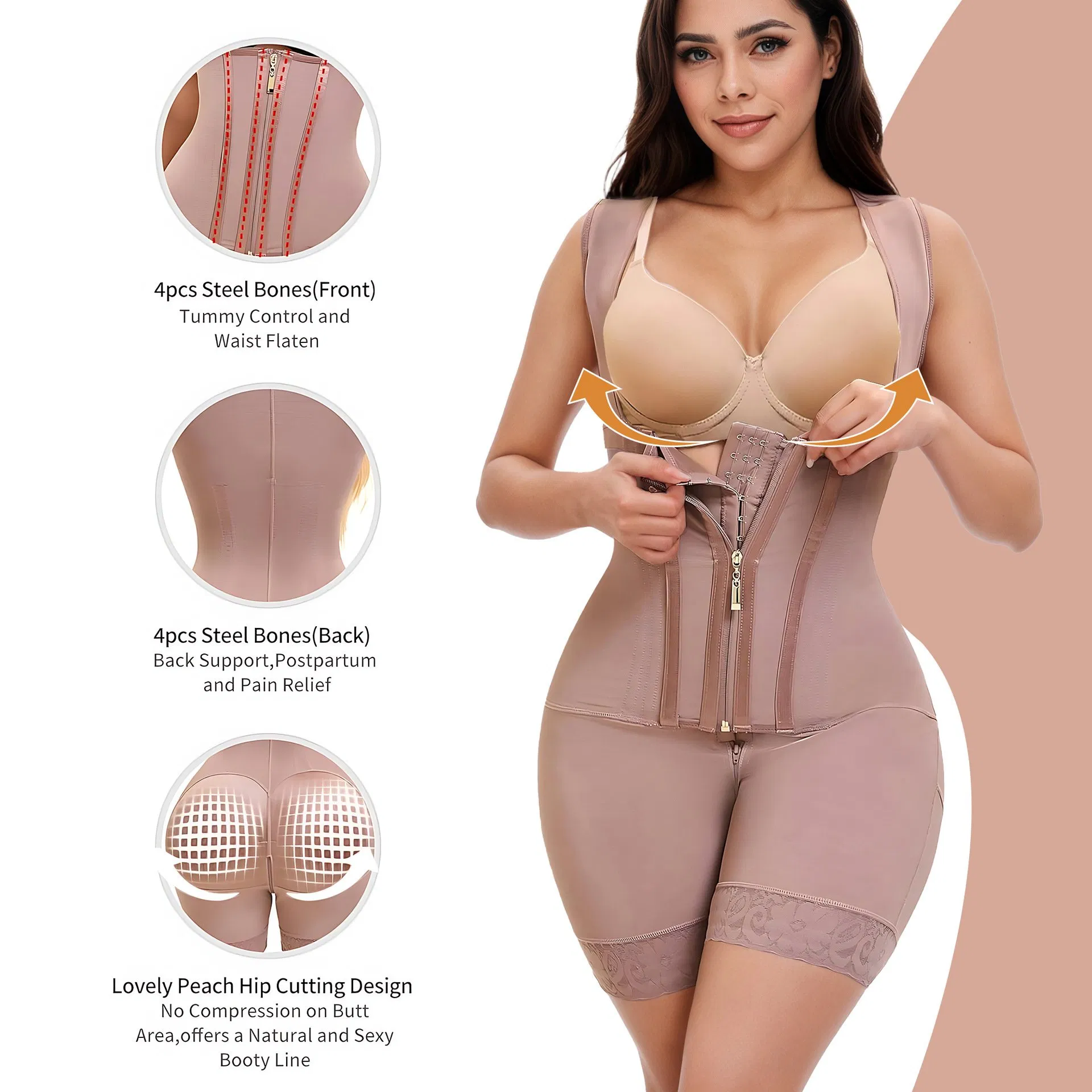 Butt Lift Panties Hip Enhancer Bbl Tummy Control Colombian Shaping Girdles Waist Trainer Slimming Post Surgery Shapewear Short