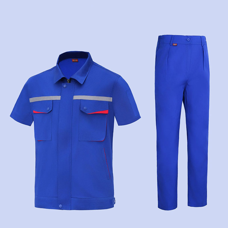 Pure Cotton Summer Short-sleeved Work Clothes. Factory-produced Work Clothes with Comfortable Customization of Logos.