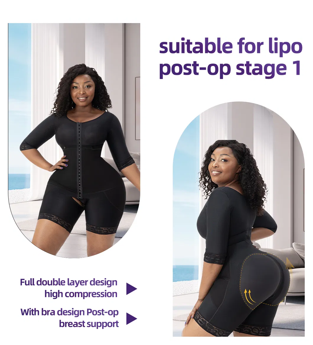 Post Surgery Open Crotch Waist Trainer Slimming Corset