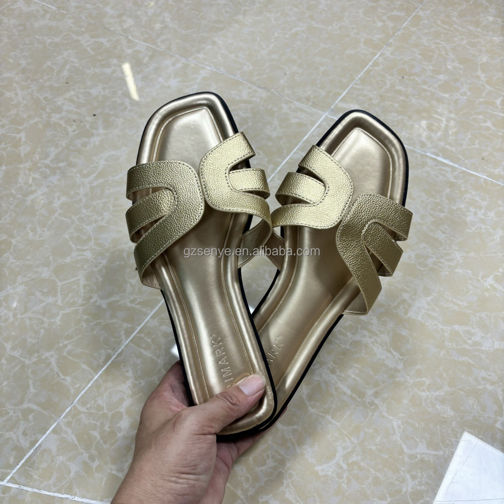 Women's Square Toe Flat Mules Details 3