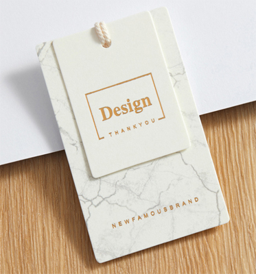 Special paper hanging tag