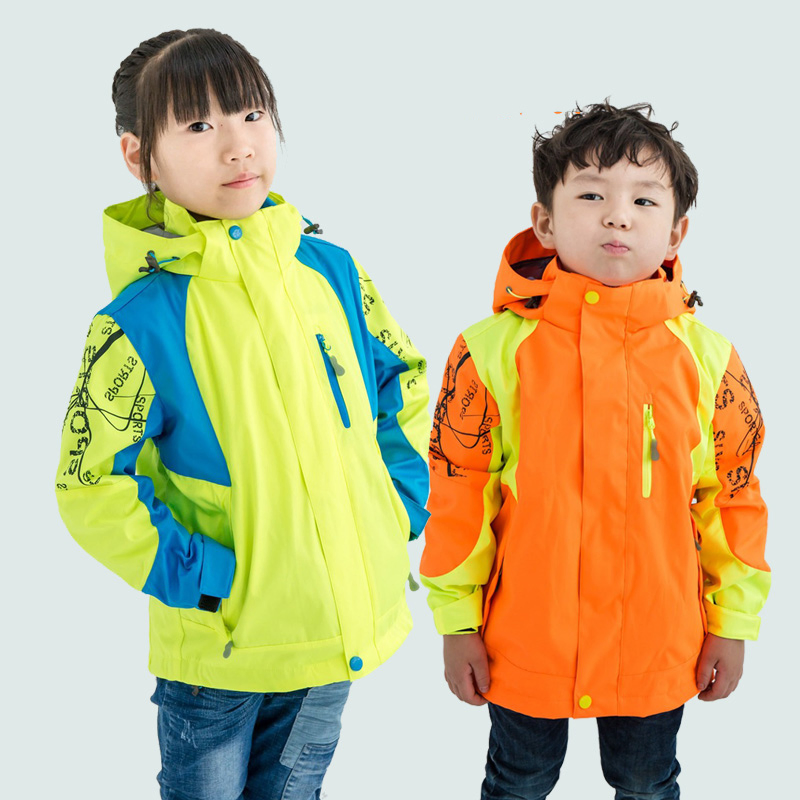 Girl Winter Down Windproof Puff Hoodie Outerwear