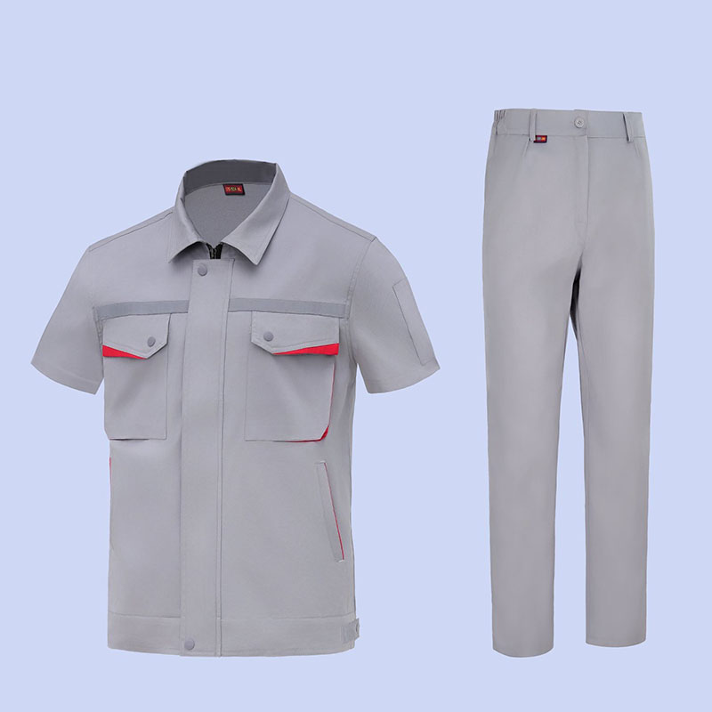 Pure Cotton Summer Short-sleeved Work Clothes. Factory-produced Work Clothes with Comfortable Customization of Logos.