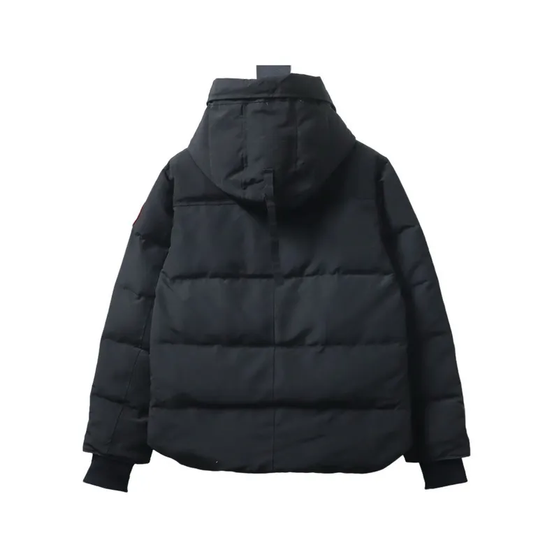 Factory Warm Quilted Down Jacket Adjustable Drawstring Hood Zipper Closure Windproof Winter Outerwear