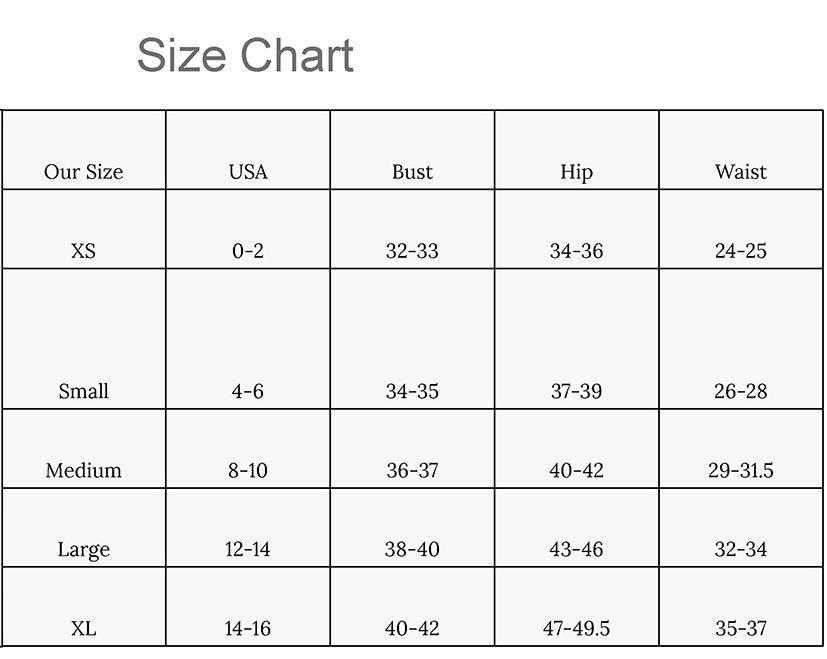 Size Chart Guide 1