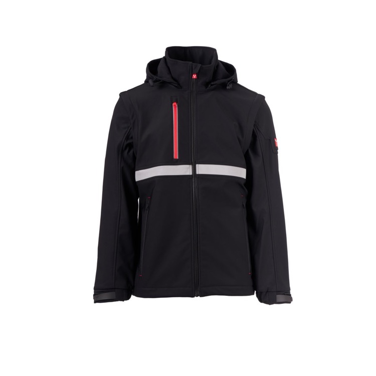 Hot Selling Detachable Sleeve Soft Shell Jacket Casual Workwear Long Sleeved Jacket Vest 2-In-1