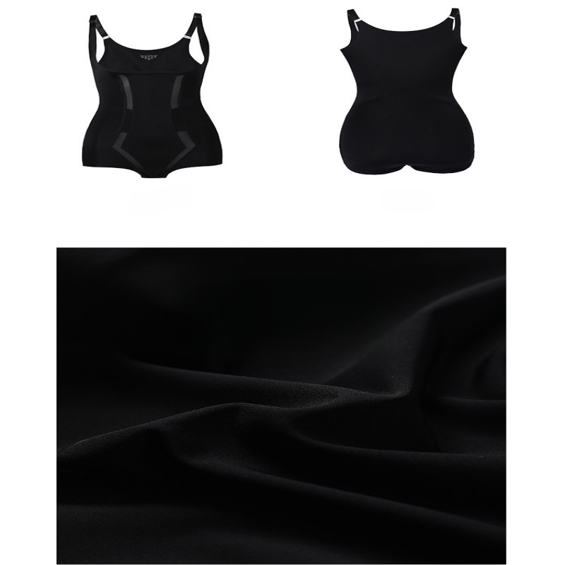 Solid Color Sweat Band Waist Trainer with Adjustable Shoulder Straps Shapewear