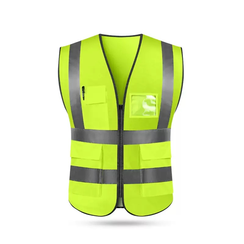 OEM High Visibility Reflective Safety Vest For Construction Road Riding Work &amp; Security Safety Jacket